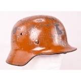 RARE WWII German Afrika Korps M35 Helmet