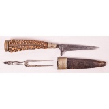 German Forester Knife & Fork Set