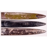 Lot of 3 German SA Dagger Scabbard Shells