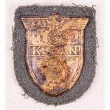 WWII German Kuban Shield Patch/Badge