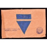 WWII German Blue Triangle Arm Band