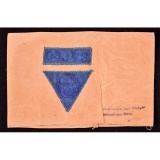 WWII German Blue Triangle Arm Band