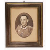 German Soldier Studio Framed Portrait