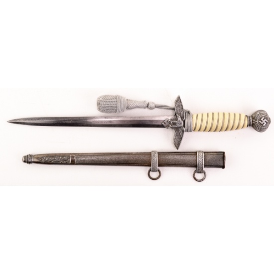 WWII German Luftwaffe Officers Dagger w/Sword Knot