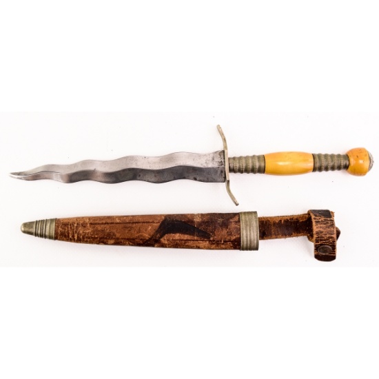 German Made Dagger with Kris Style Blade