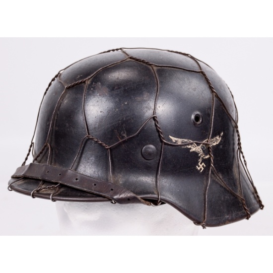 WWII German M40 Single Decal Luftwaffe Helmet