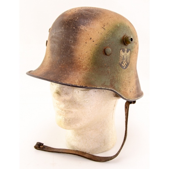 WWII German M18 Transitional Single Decal Helmet