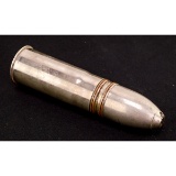 WWI French 37mm Trench Art Nickel Plated Shell