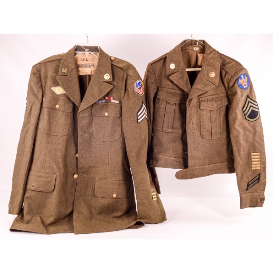 WWII USAAF Enlisted 4 Pocket Tunics 2Pcs