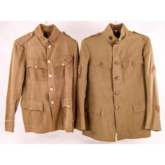 WWI Officers and Enlisted Tunics Engineers 2Pcs