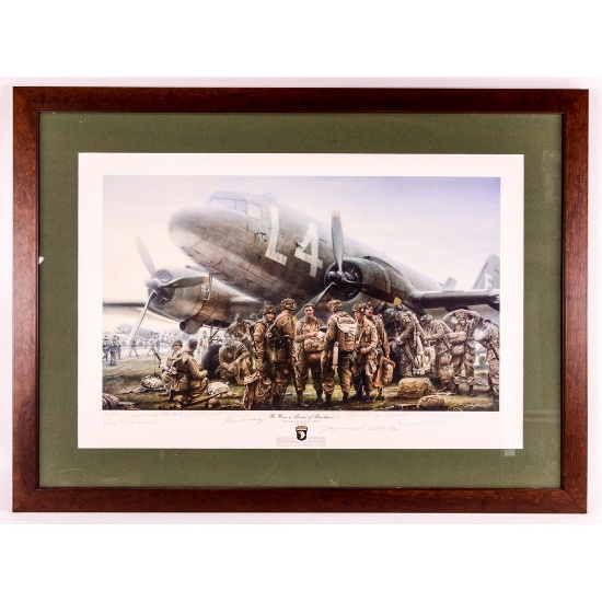 Band of Brothers Print RARE Signed By Dick Winters