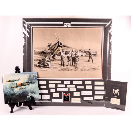 Camaraderie Print Signed by 30 Luftwaffe Aces