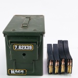 370RDS In 14x AR 7.62x39 Magazines in Ammo Can