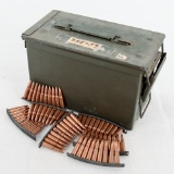 650 Loose Misc. Rounds 7.62x39 in 50cal Ammo Can