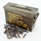 500 Loose Misc. Rounds 7.62x39 in 30cal Ammo Can