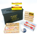 Assorted Rimfire Ammunition In Ammo Can