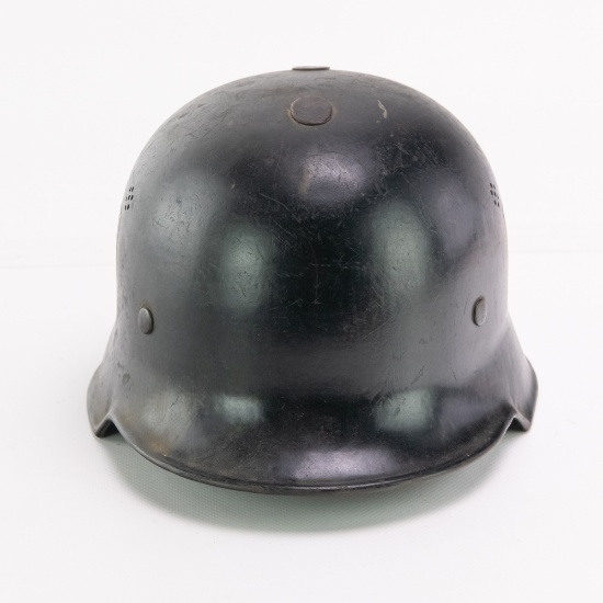 WWII German Fire Police M34 Helmet With SS Decal