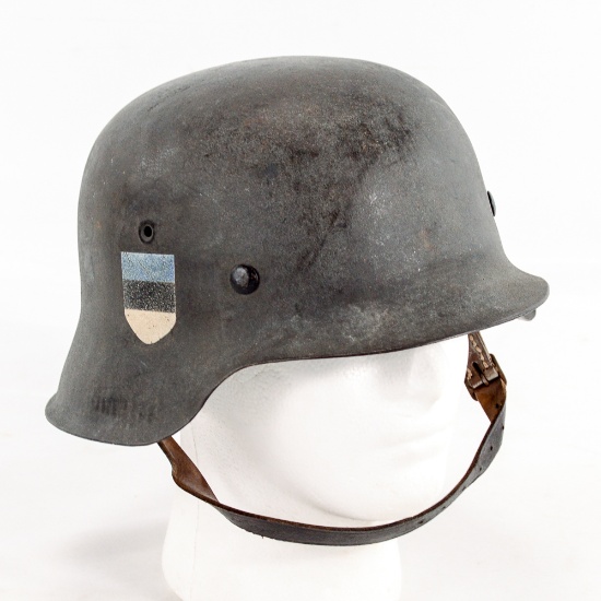 WWII German M42 Estonian Helmet W Decal