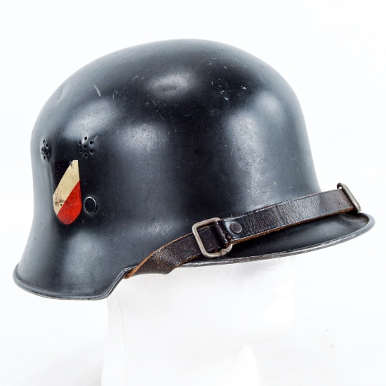 WWII German M34 RAD Double Decal Labor Helmet