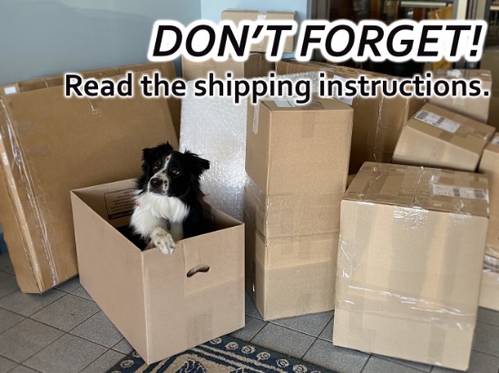 Important Shipping Information! PLEASE Read!