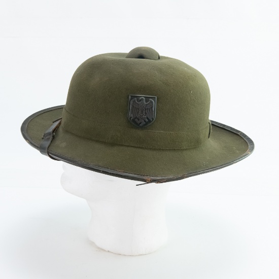 WWII German DAK 2nd Pattern Felt Pith Helmet