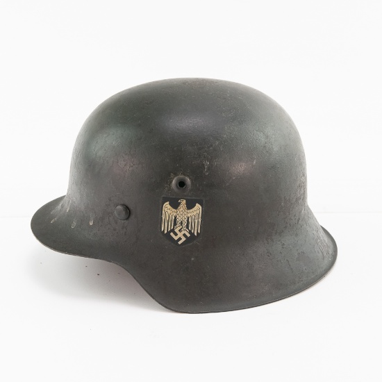WWII German Army Single Decal M-42 Helmet