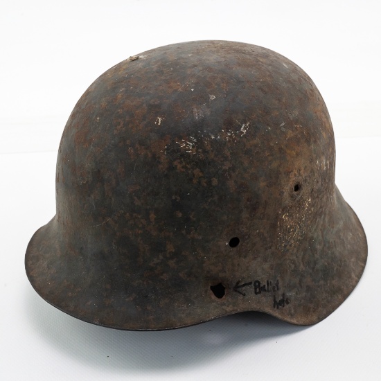 WWI German M-42 Single Decal Helmet Shell-Found