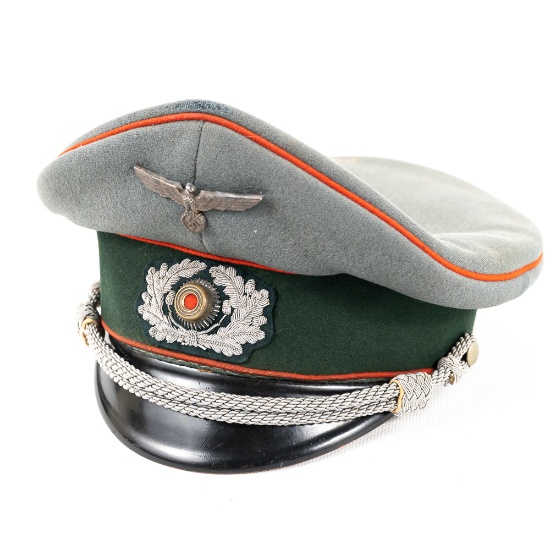WWII German Artillery Officer Visor Hat