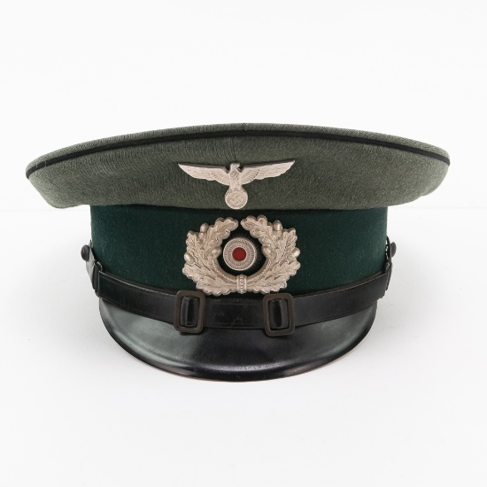 WWII German Army Pioneer EM Visor Hat