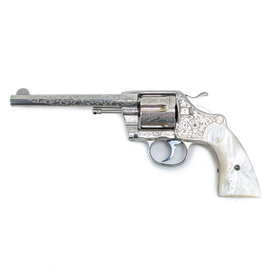 ENGRAVED Colt 1889 "Navy" DA 38 Revolver (C) 16222