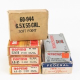 6.5X55, 7MM Mauser, 30 Luger Ammunition