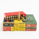 85rds .250 Savage Ammunition In Vintage Boxes