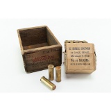 Vintage 12 Gauge Buckshot in Small Western Crate