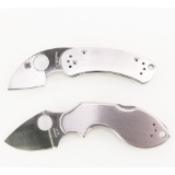 (2) Spyderco Folding Knives with Boxes