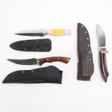 3 Fixed Blade Hawk Knives