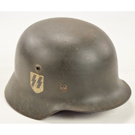 WWII German M35 SS Helmet Post War Decal SE64