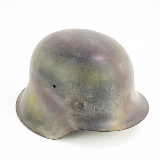 WWII German Luftwaffe M42 Single Decal Camo Helmet