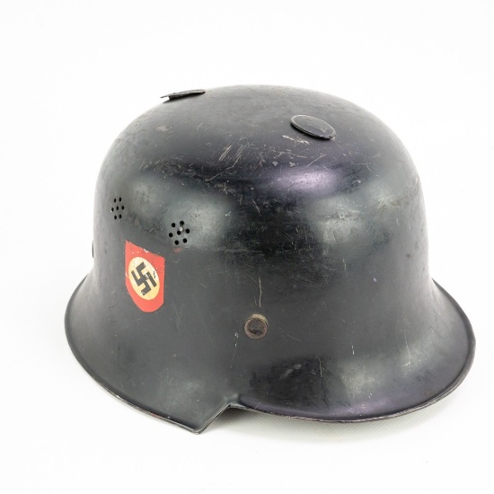 WWII German M-34 Fire Police Helmet
