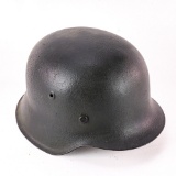 WWII German M42 Helmet With Liner & Chinstrap