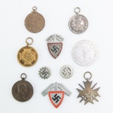 WWI WWII German Medal RAD Labor Pin Lot (10)