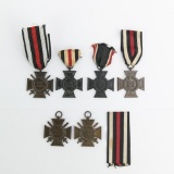 WWII German WWI Honor Cross Hindenburg Medal Lot