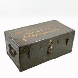 WWII US Army 33rd Div Tank 130th Regt Trunk-Named