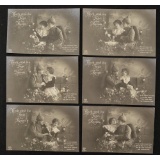 WWI German Soldier Sweetheart Postcard Series (6)T