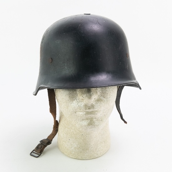 WWII German Fire Police M34 Double Decal Helmet