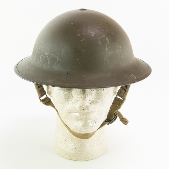 WWII Canadian Mk II Tommy Helmet-GSW DP&H 1942