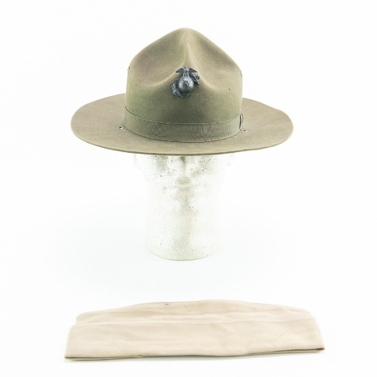 1960-1970s USMC Marine Drill Instructor Hat DI