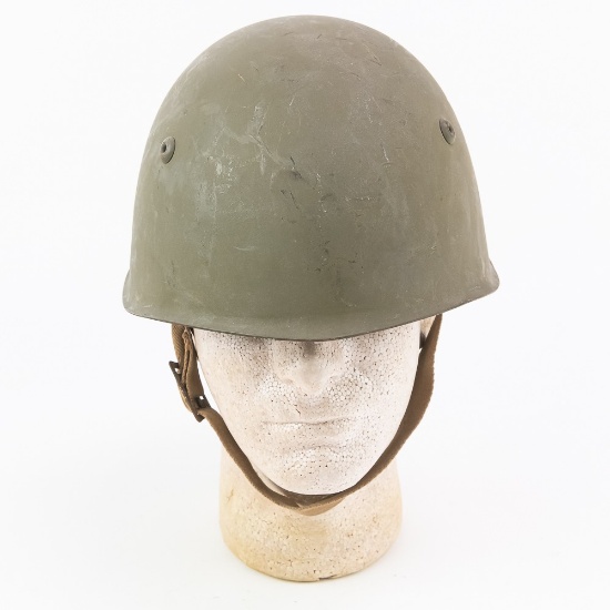 Post WWII Italian M1933 Helmet With Canvas Strap