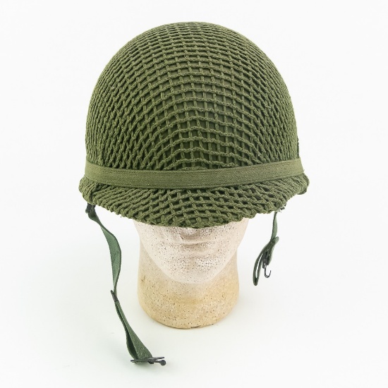 WWII Looking US M1 Helmet With Netting & Band