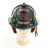 Old Bozrah Connecticut Fire Dept Fireman Helmet