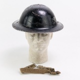 WWII British Mk II Helmet 1942 Dated Shell & 1943